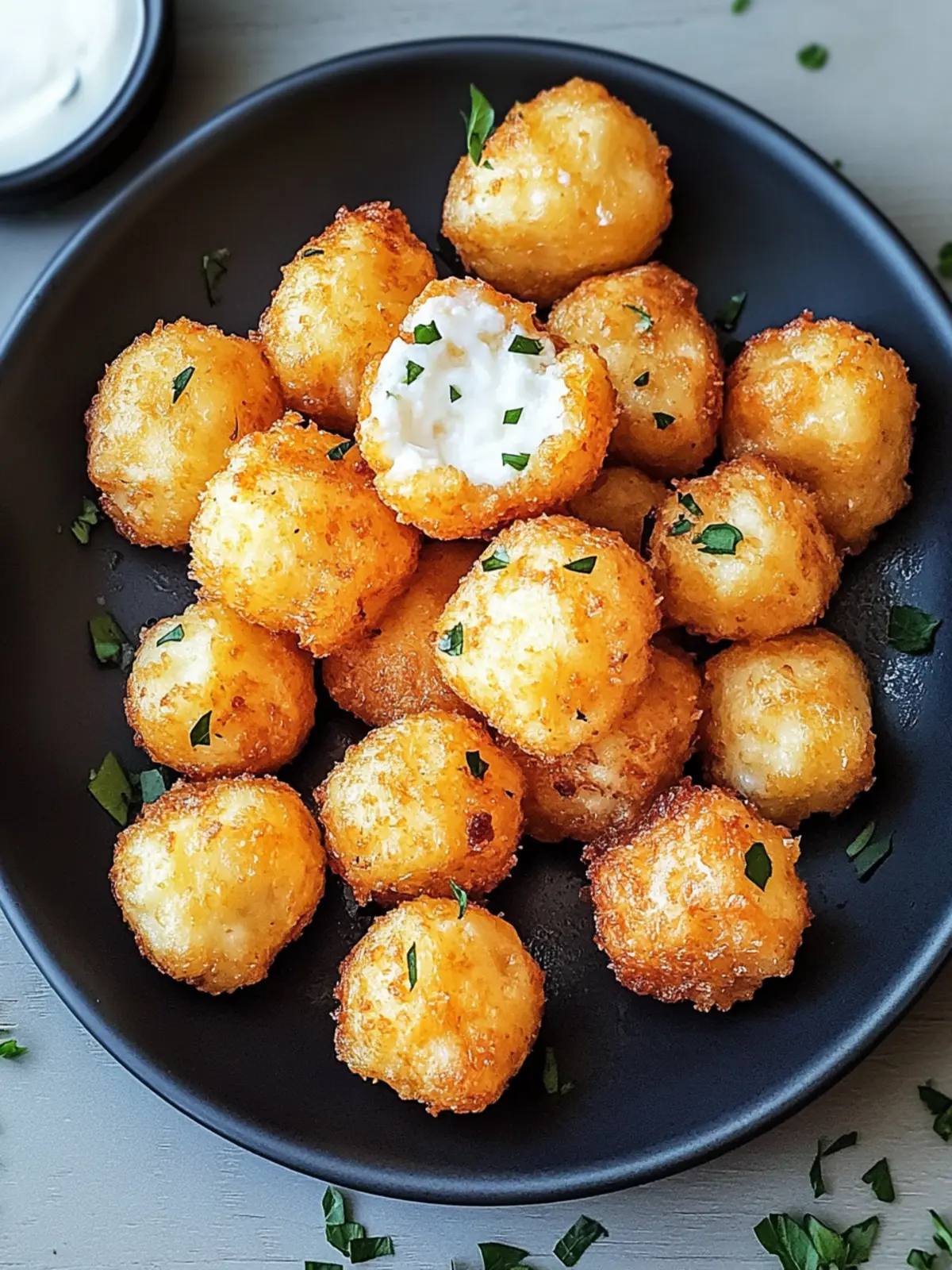 Two Ingredient Cottage Cheese Tots