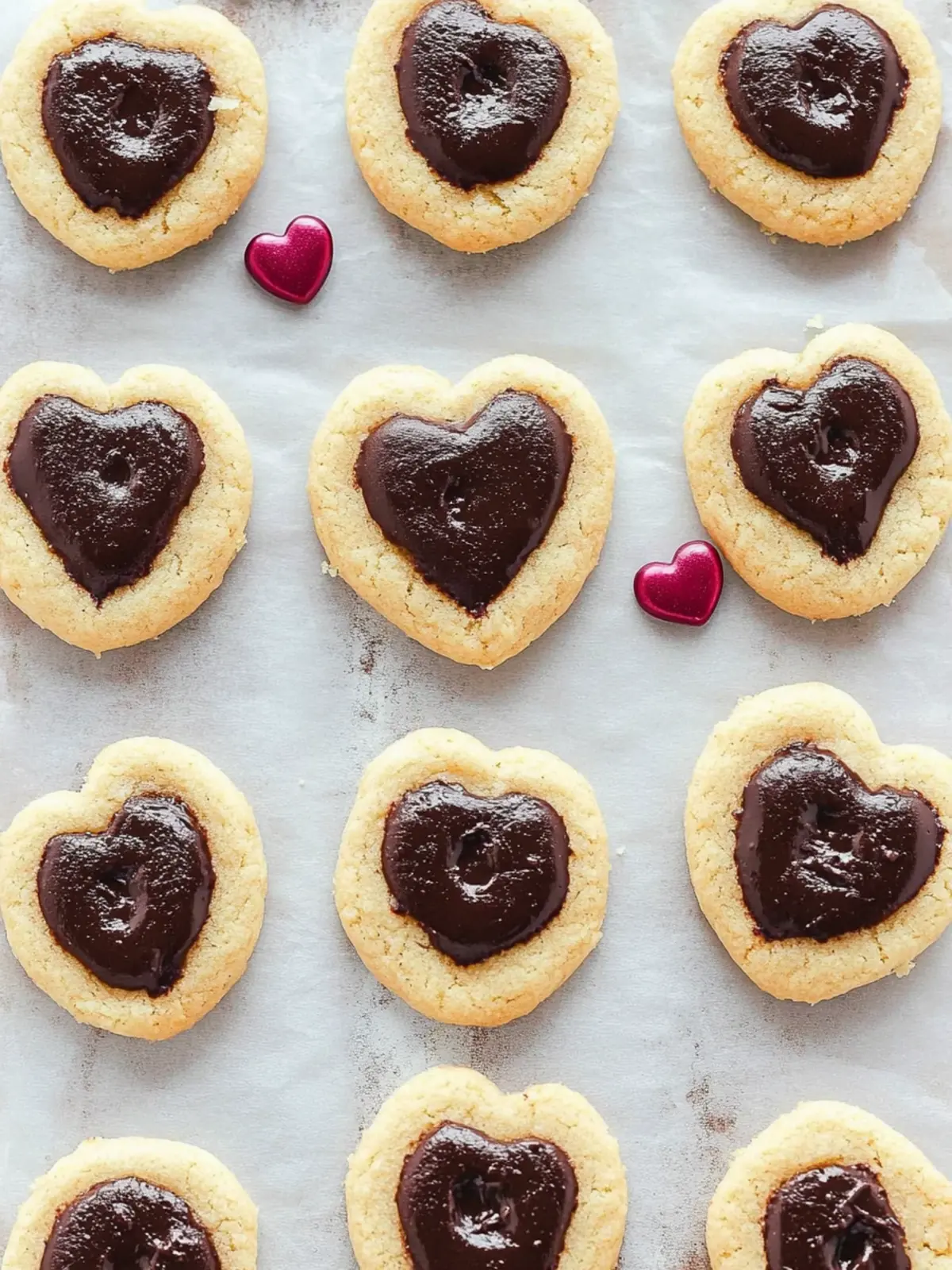 Valentine’s Day Chocolate Thumbprint Cookies