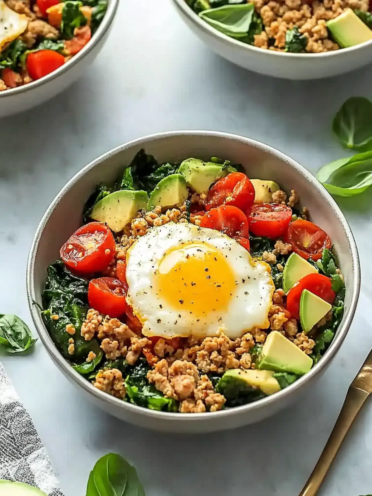 Wholesome Ground Turkey Breakfast Bowls