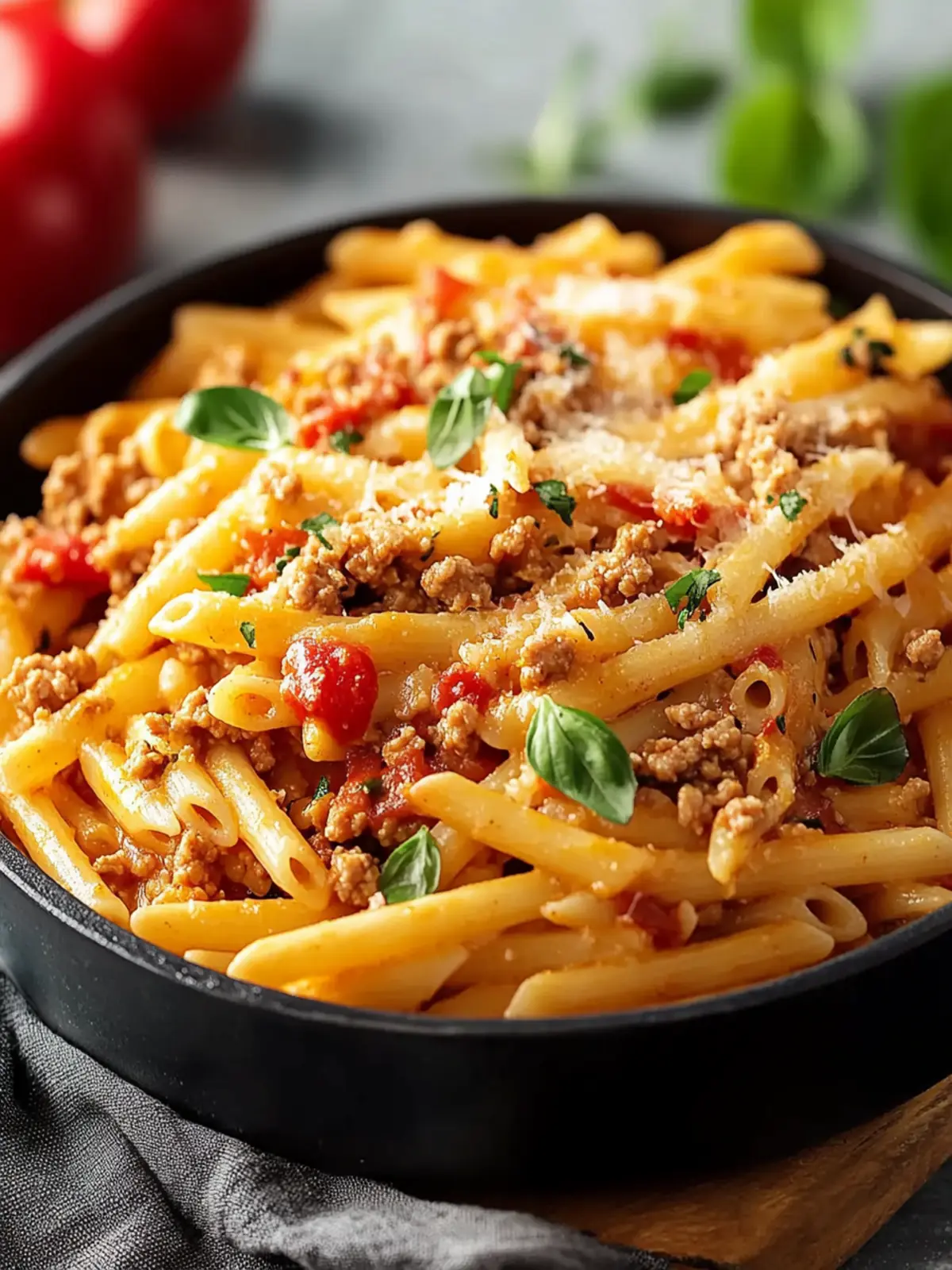 Rich Ground Turkey Pasta