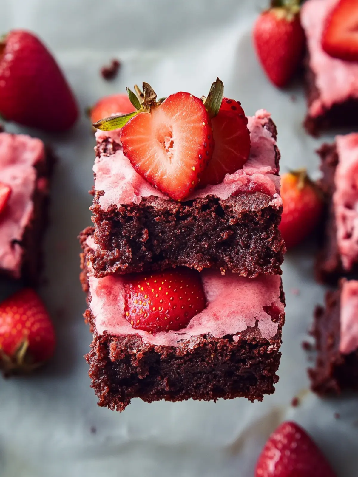Strawberry Brownies