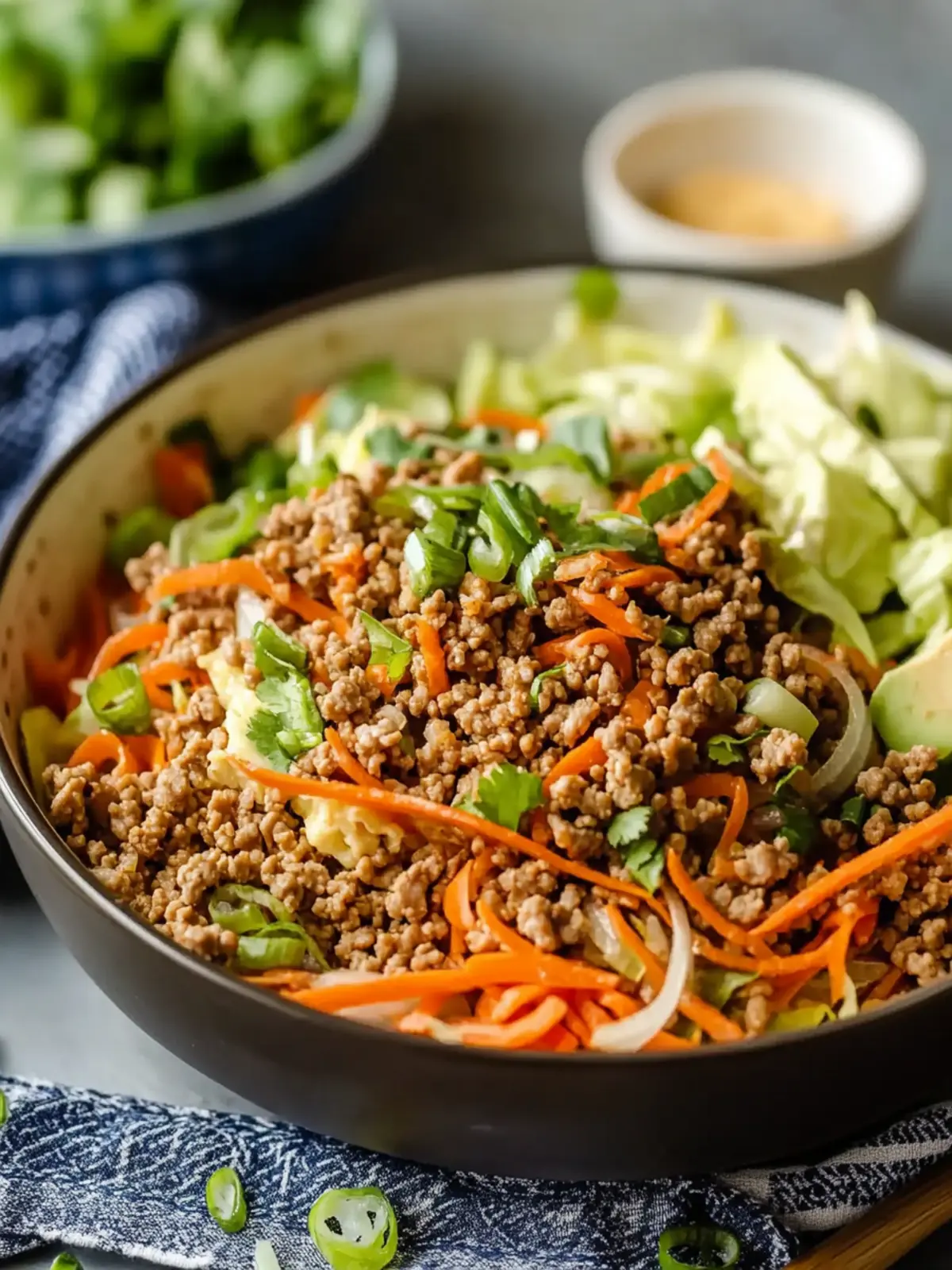 Dairy-Free Ground Turkey Egg Roll in a Bowl