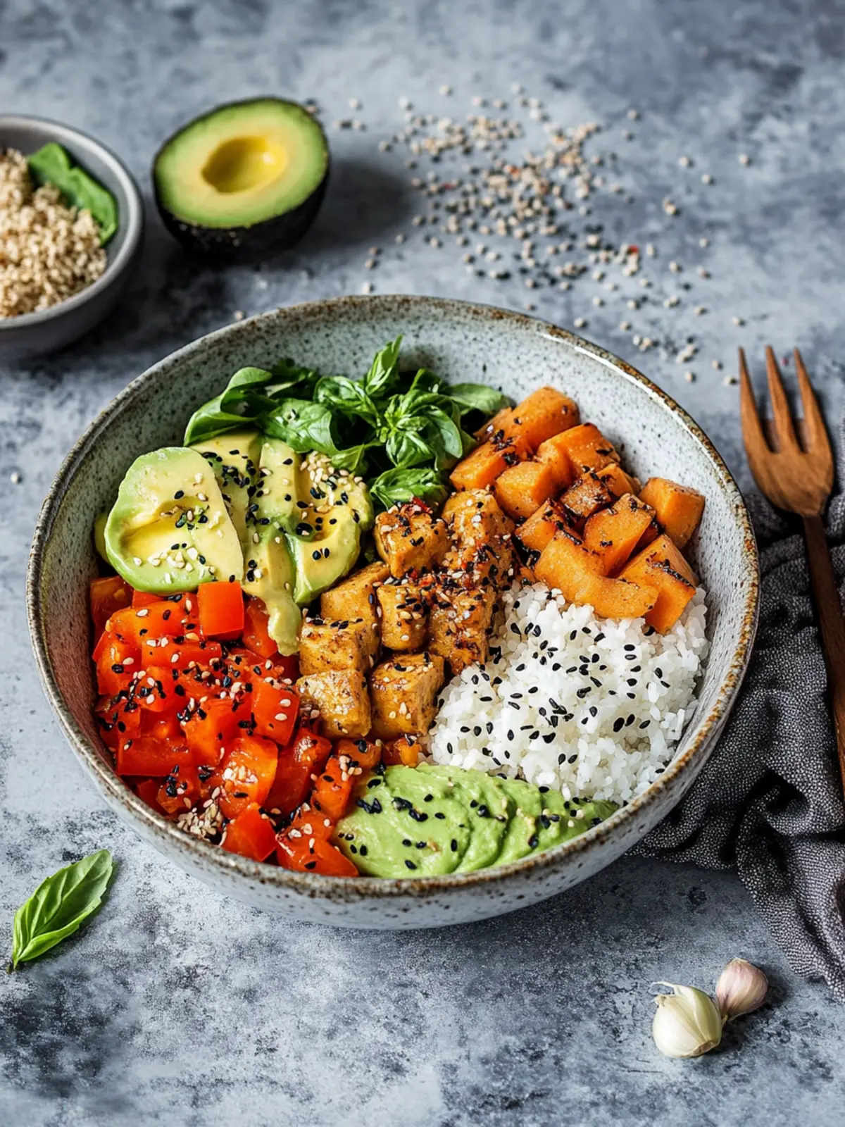Vegan Low-Carb Buddha Bowls