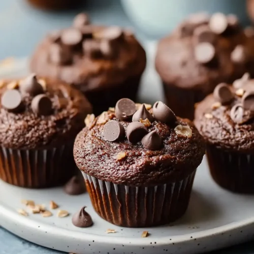 Chocolate Kodiak Cake Protein Muffins
