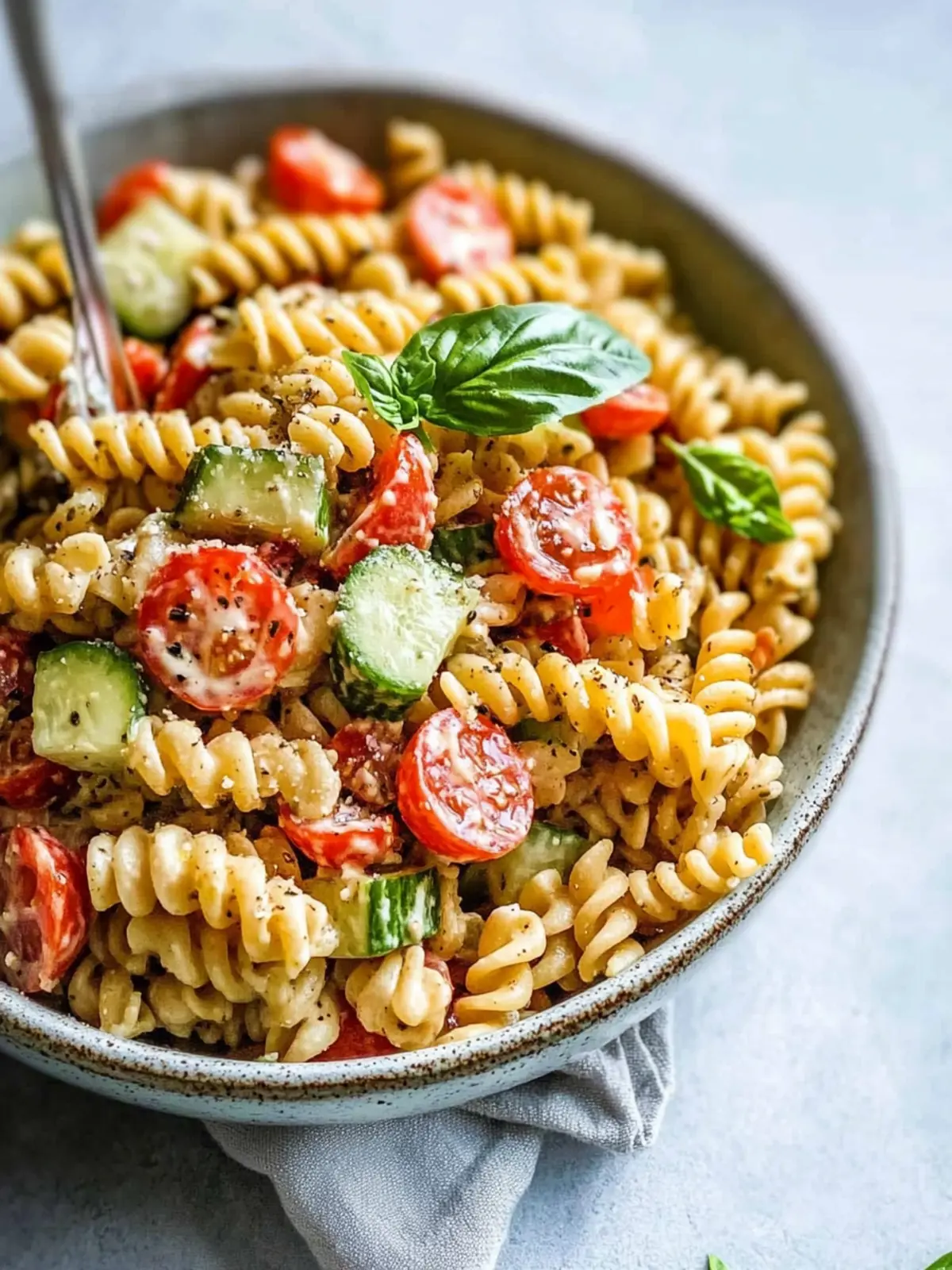 high protein pasta salad