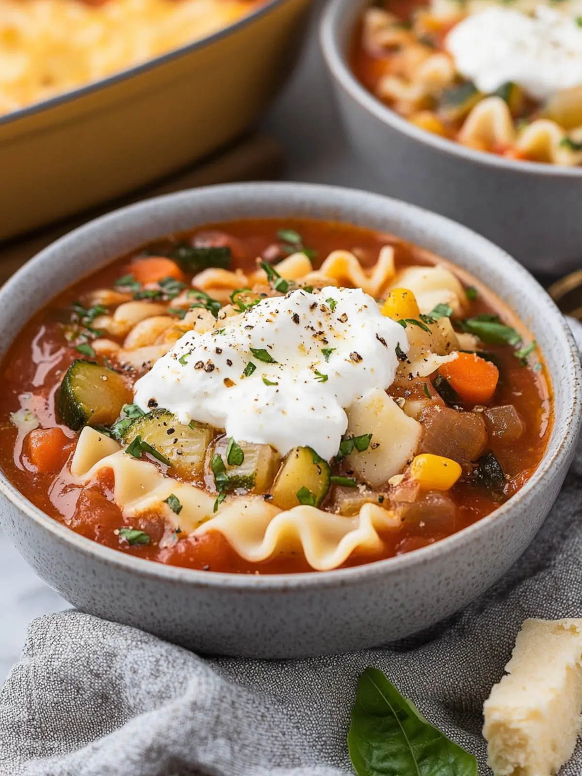 Veggie Lasagna Soup
