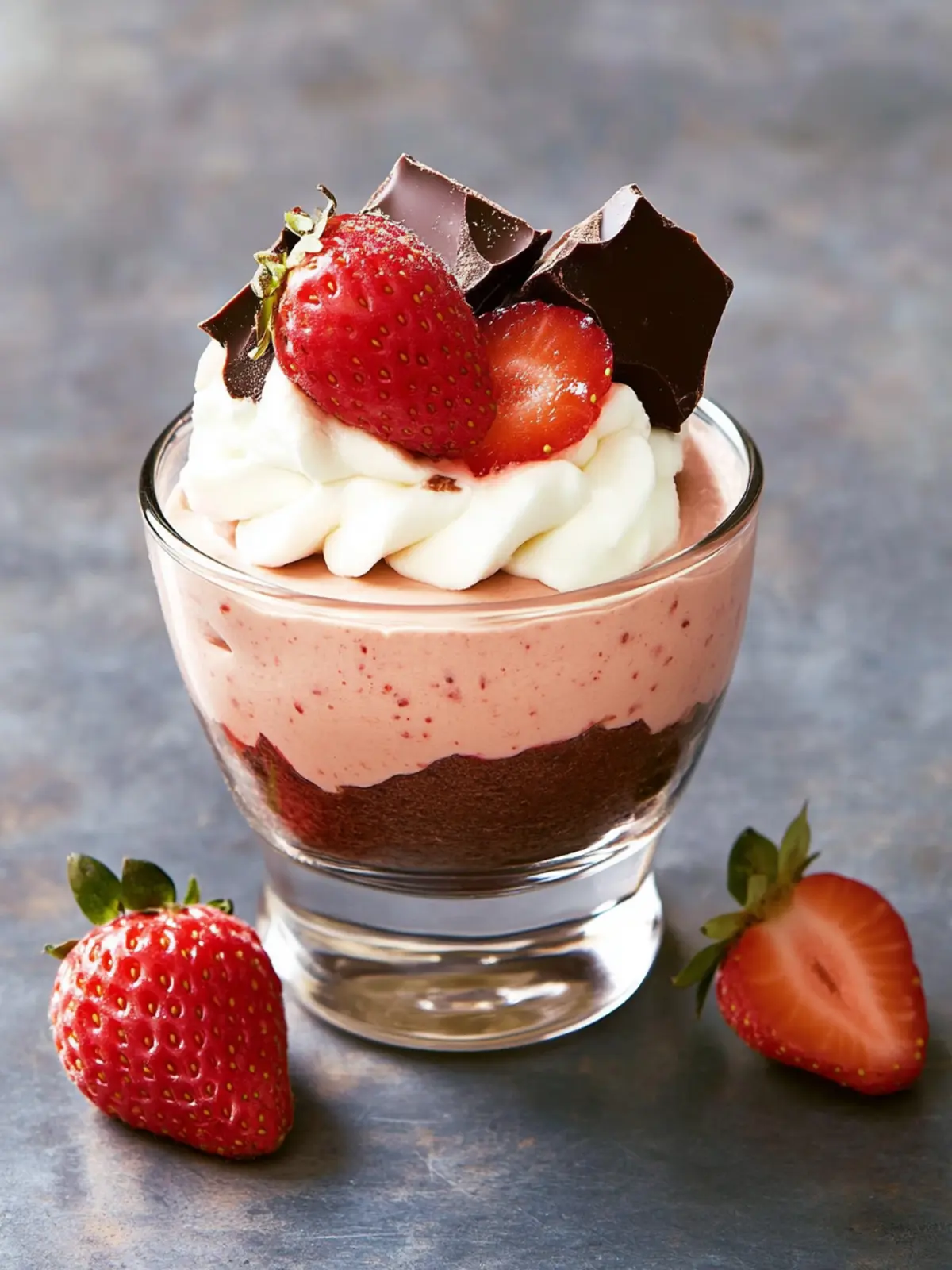 Chocolate-Covered Strawberry Mousse