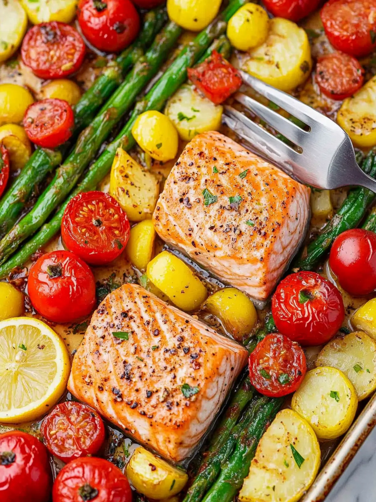 Sheet‑Pan Salmon & Vegetables recipe