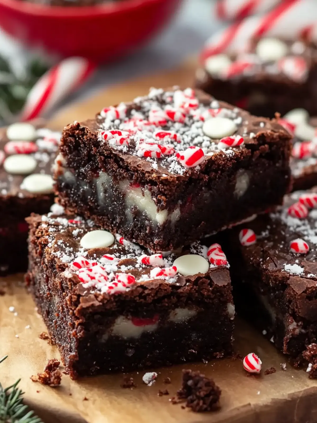 Fudgy Peppermint Brownies
