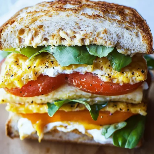 Mediterranean Breakfast Sandwich