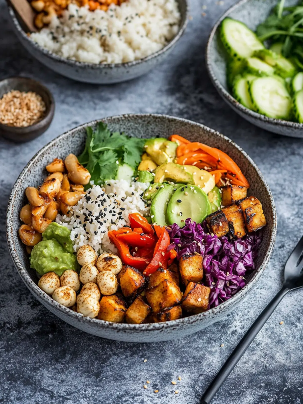 Vegan Low-Carb Buddha Bowls