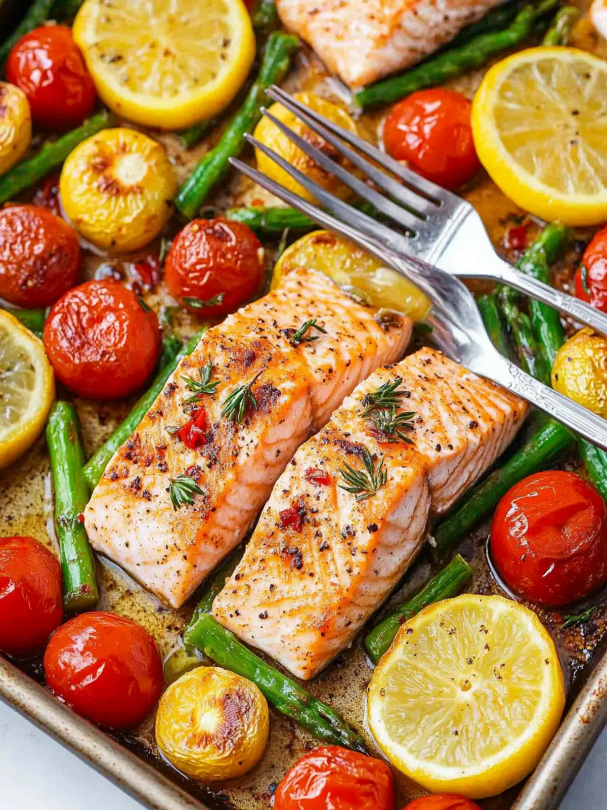 Sheet‑Pan Salmon & Vegetables recipe