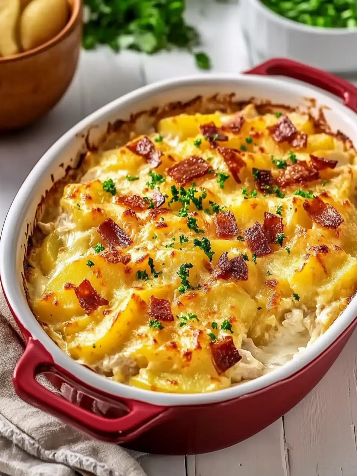 Chicken and Potato Casserole with Cream of Chicken Soup