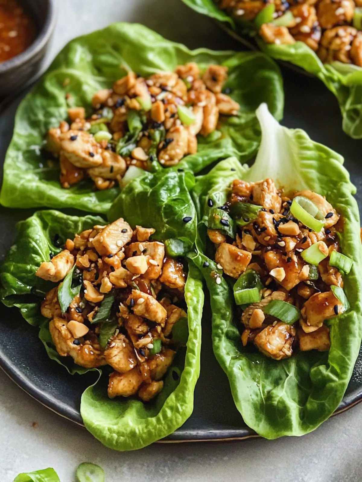 asian chicken lettuce wraps