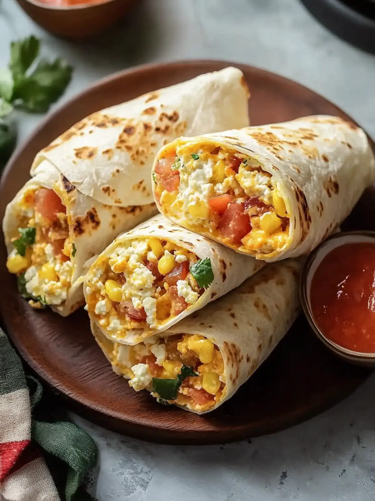 Classic Cottage Cheese Breakfast Burrito