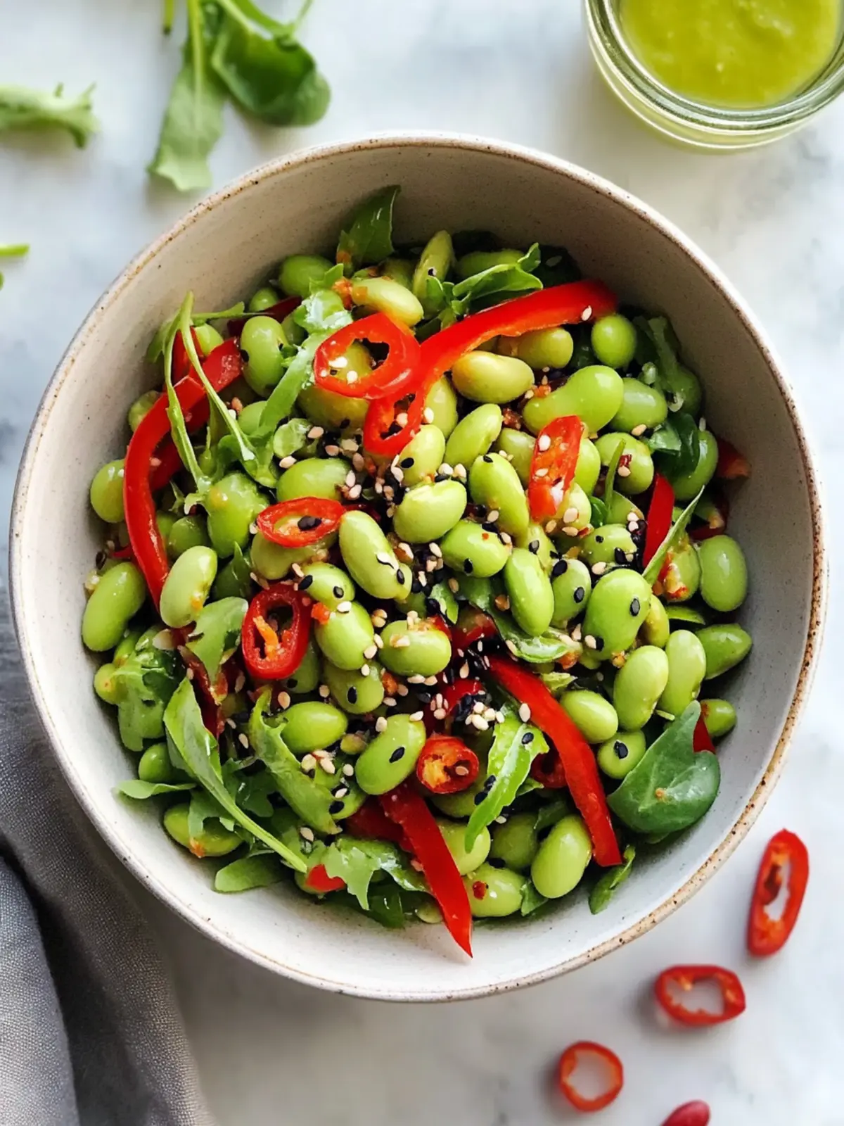 Quick Roasted Edamame Salad