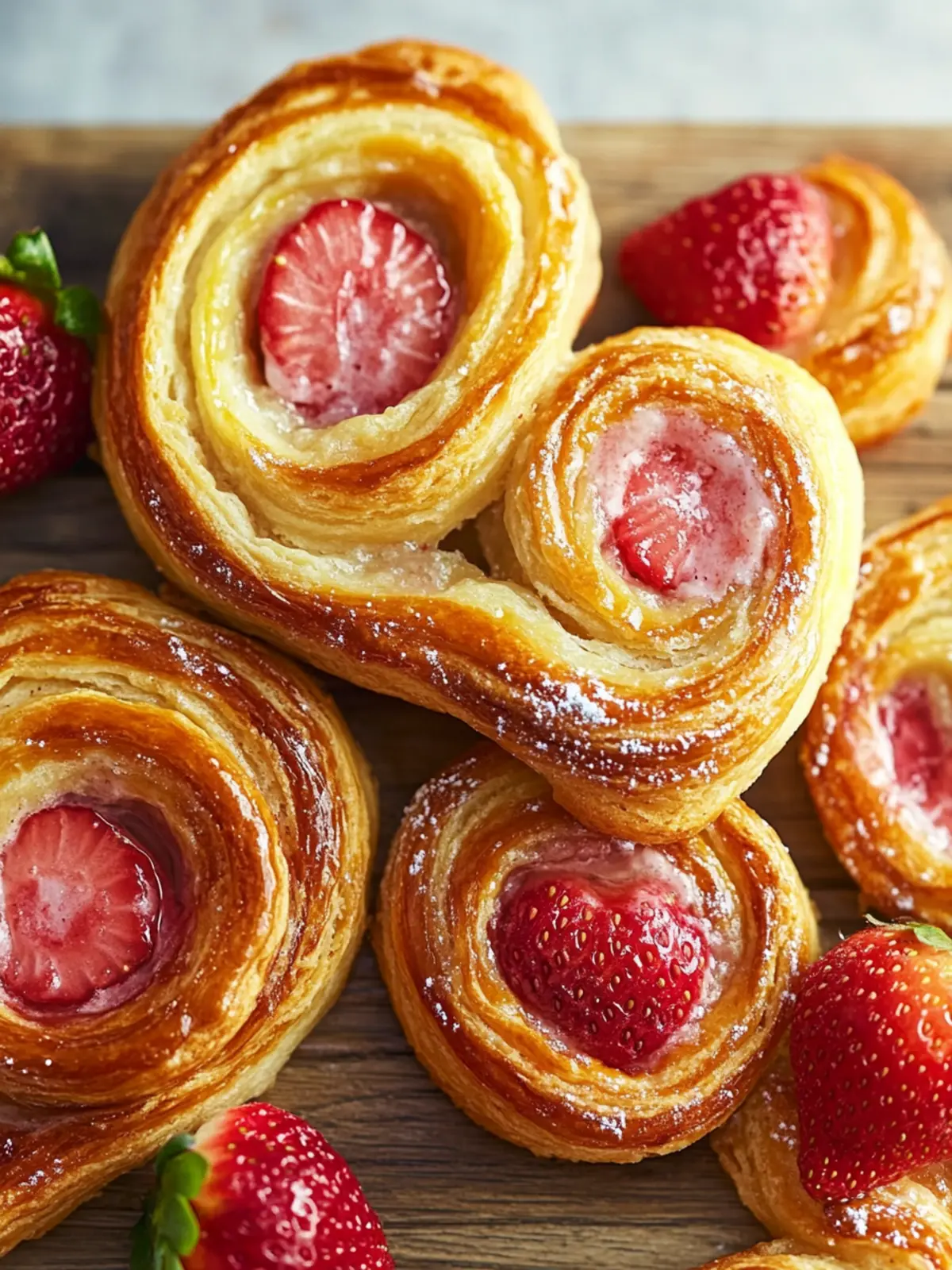 Strawberry Palmiers