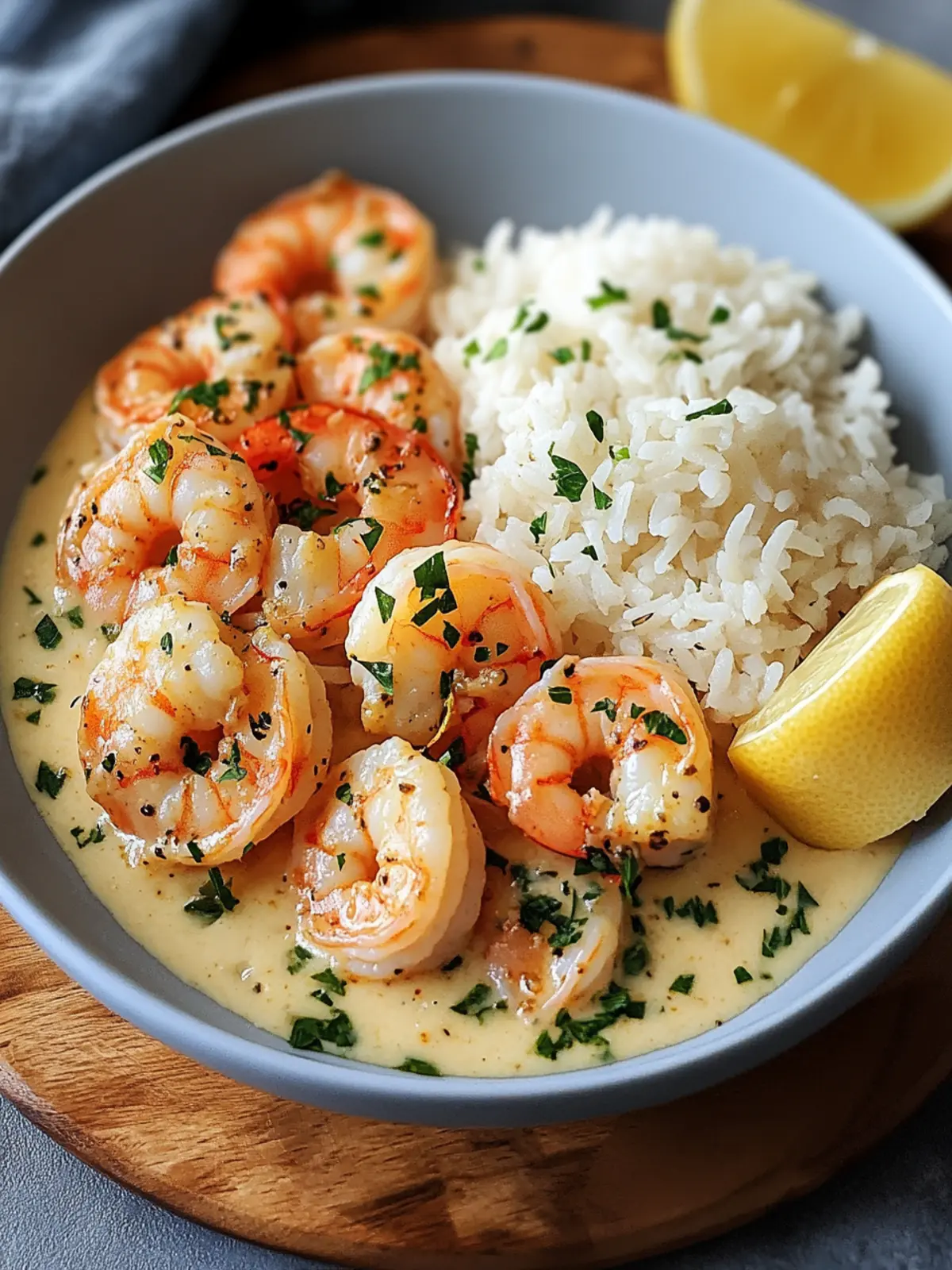 Creamy Garlic Shrimp with Rice rich, buttery, and full of flavor
