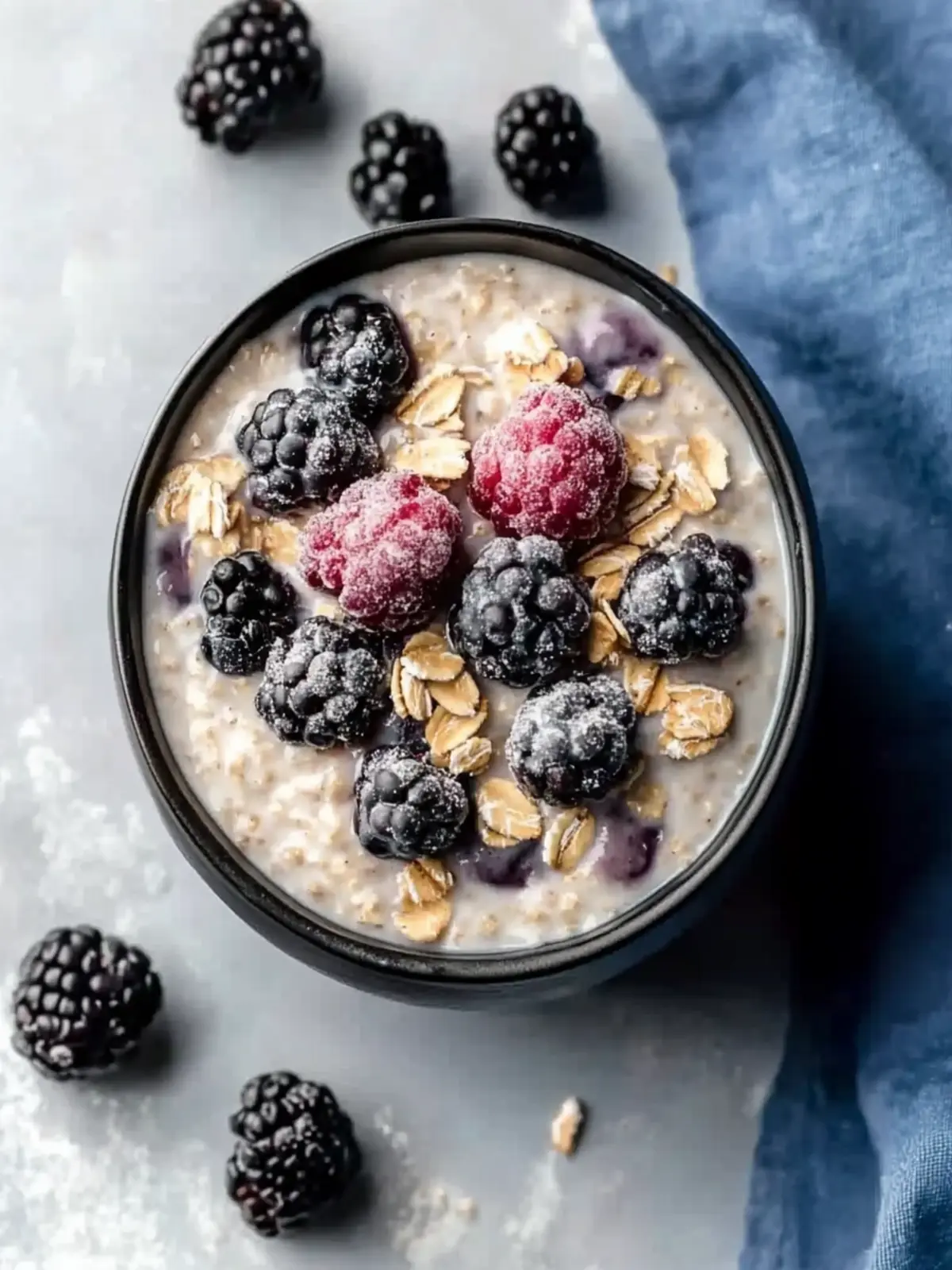 Creamy Gluten Free Overnight Oats with Almond Milk