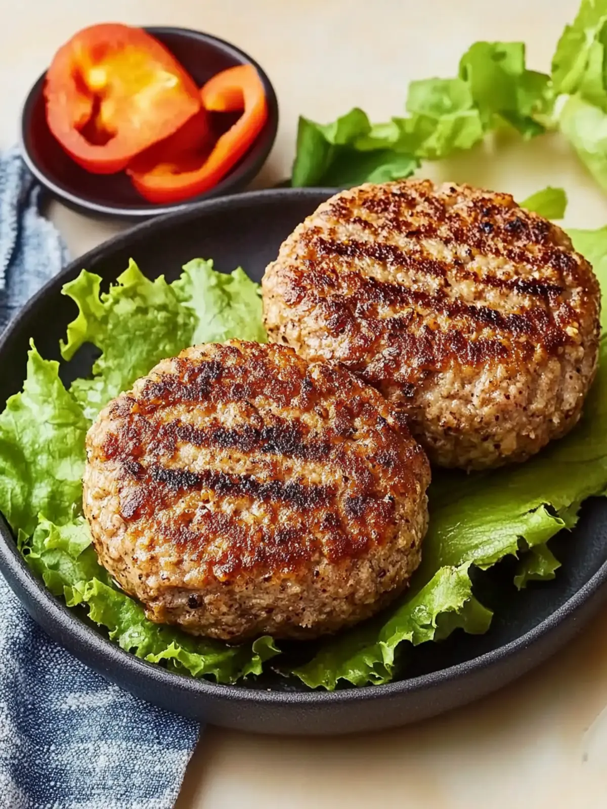 Garlic Ground Turkey Burgers