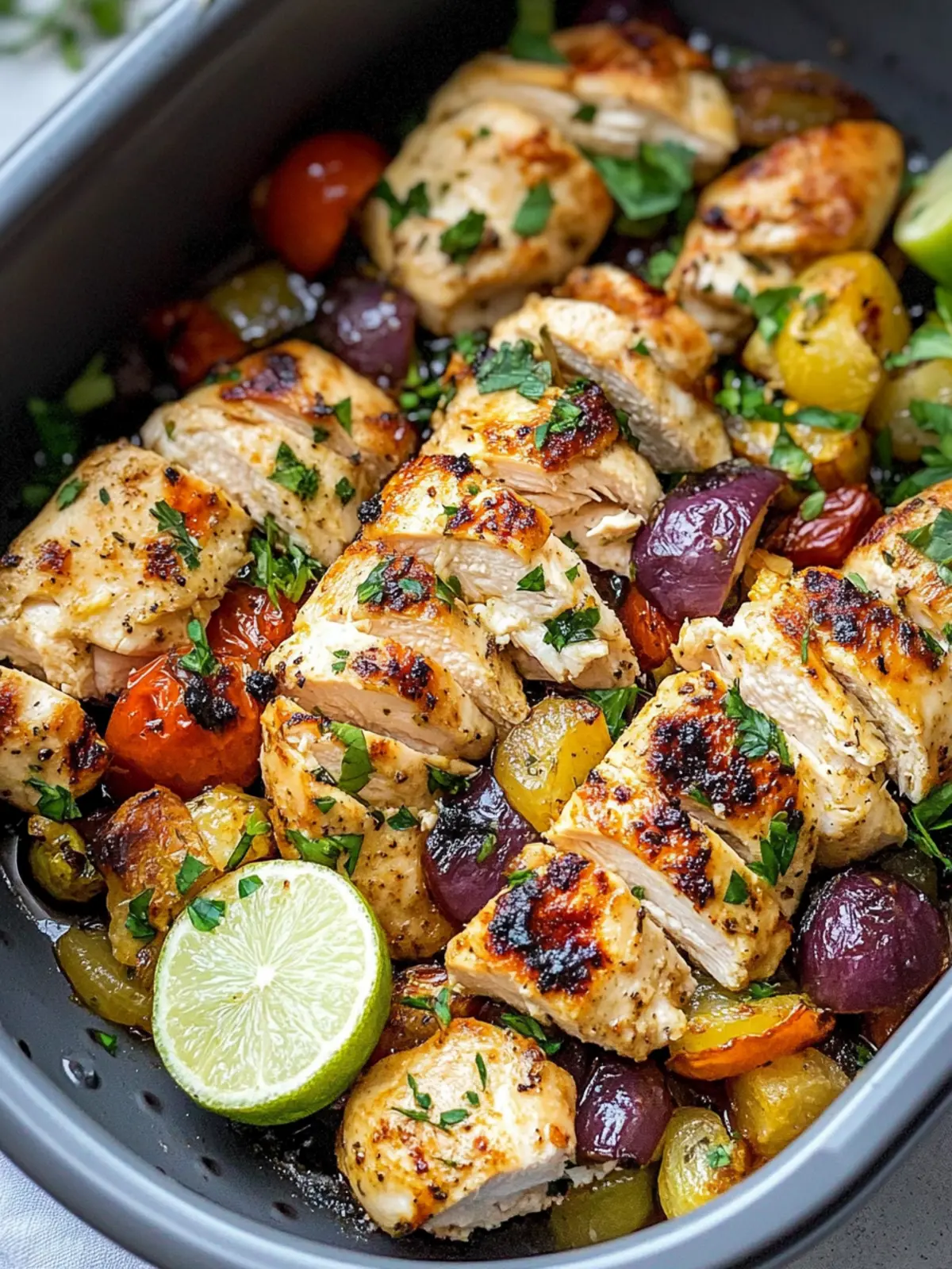 Air Fryer Chicken Recipe with Vegetable