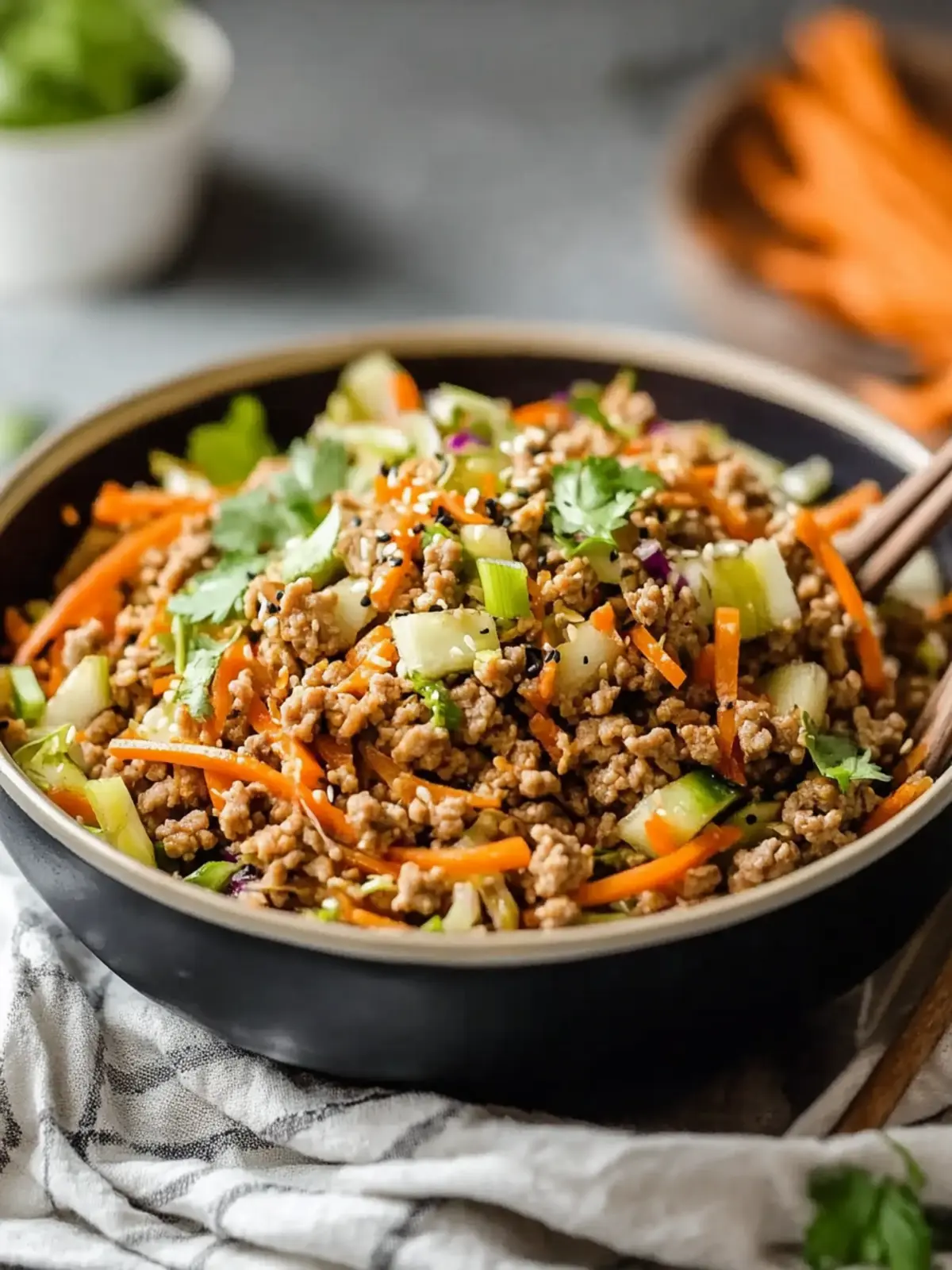 Dairy-Free Ground Turkey Egg Roll in a Bowl