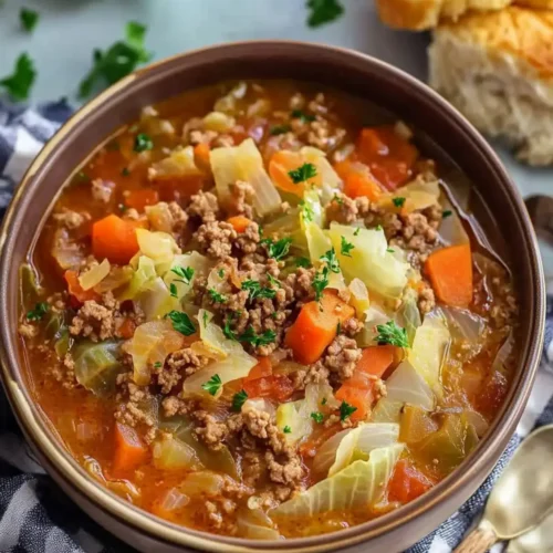 One-Pot Ground Beef and Cabbage Soup
