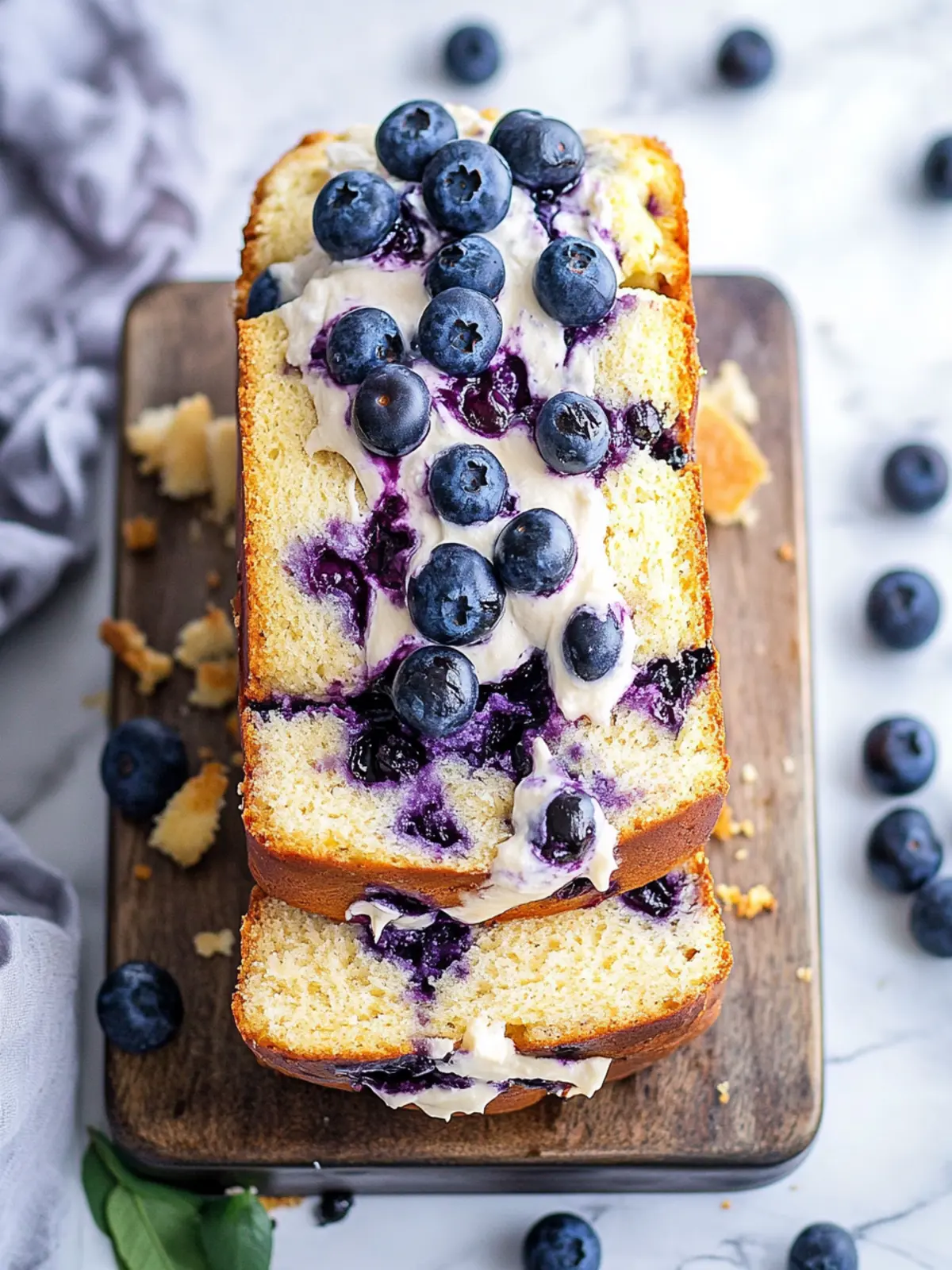 blueberry cream cheese loaf