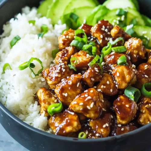 Easy Healthy Sticky Chicken Bowls