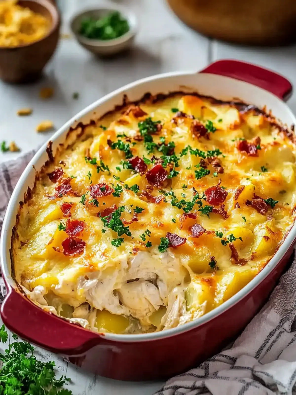 Chicken and Potato Casserole with Cream of Chicken Soup