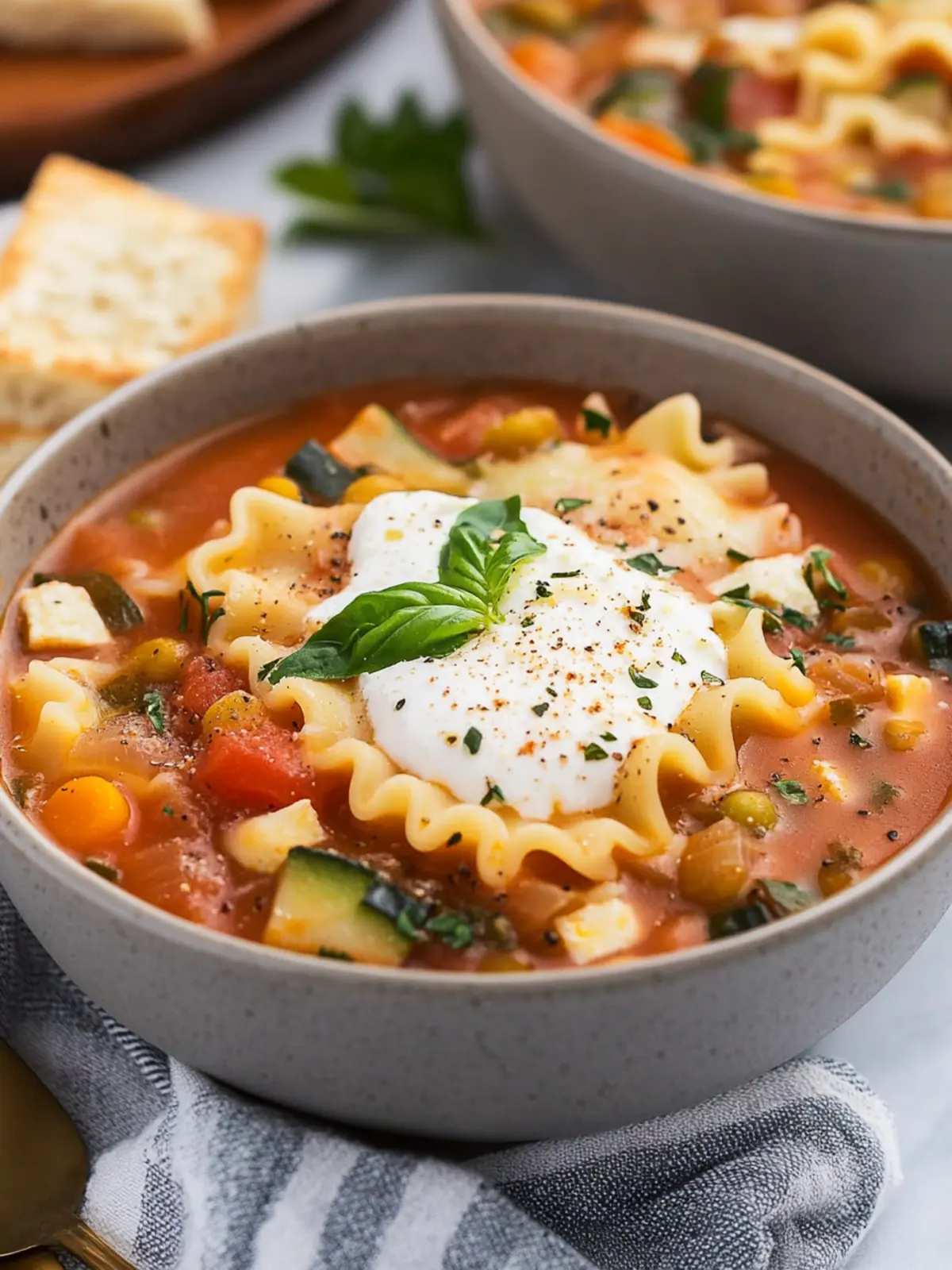 Veggie Lasagna Soup