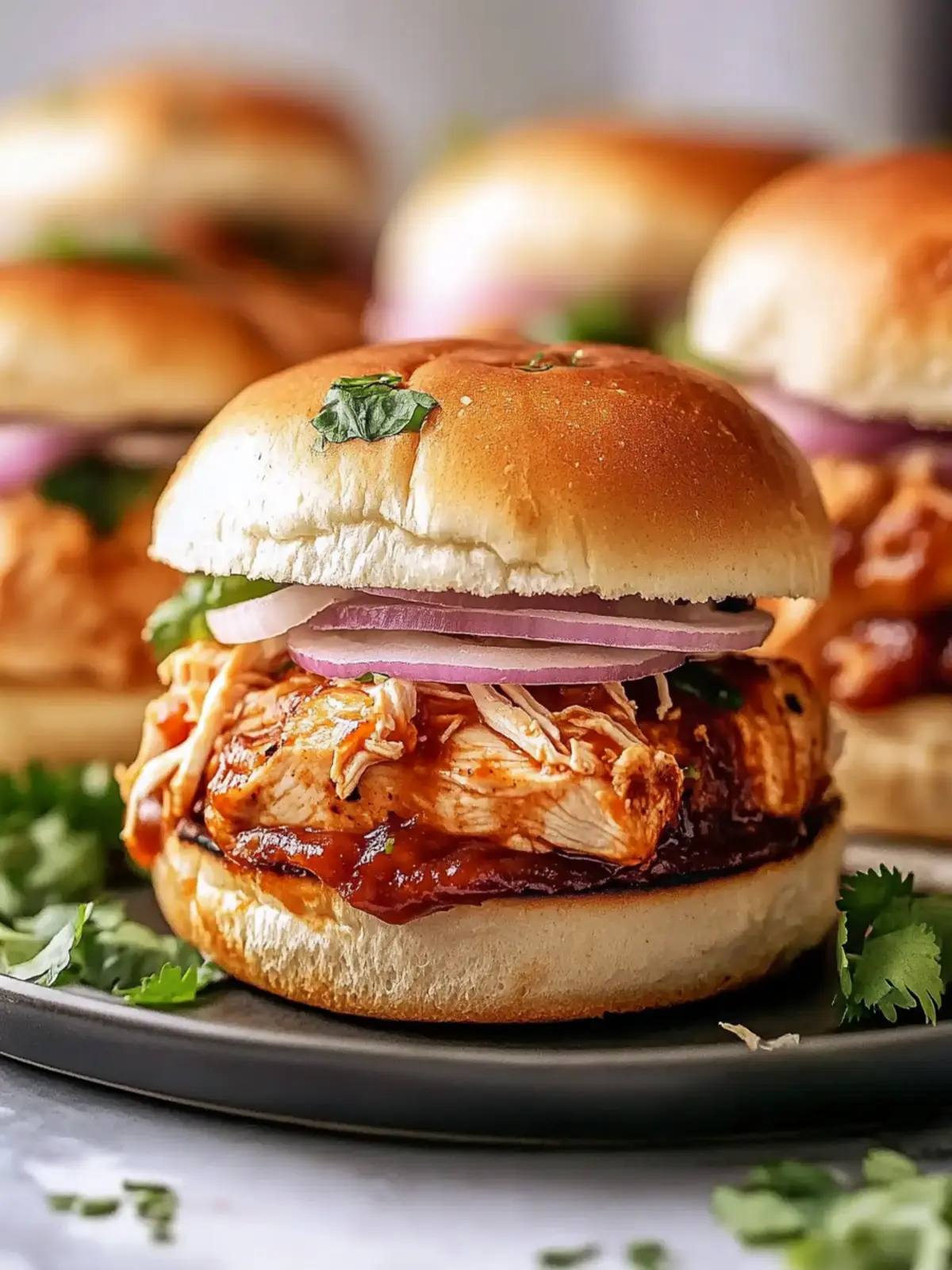 Classic BBQ Chicken Sliders
