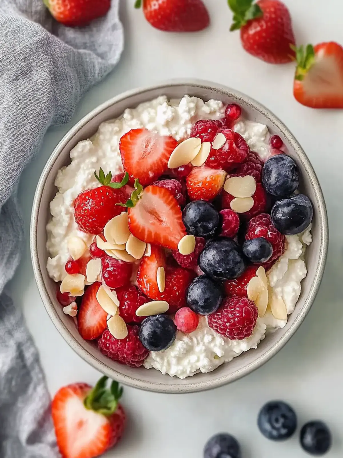 Easy Sweet Cottage Cheese Bowl