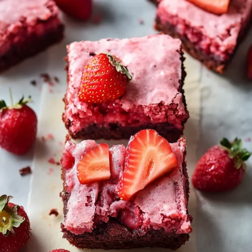 Strawberry Brownies
