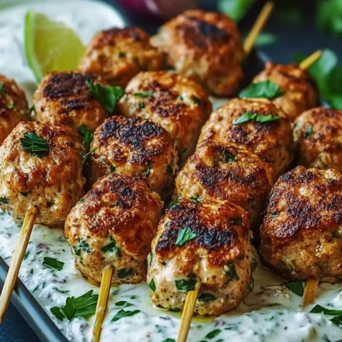 chicken kofta garlic yogurt sauce recipe