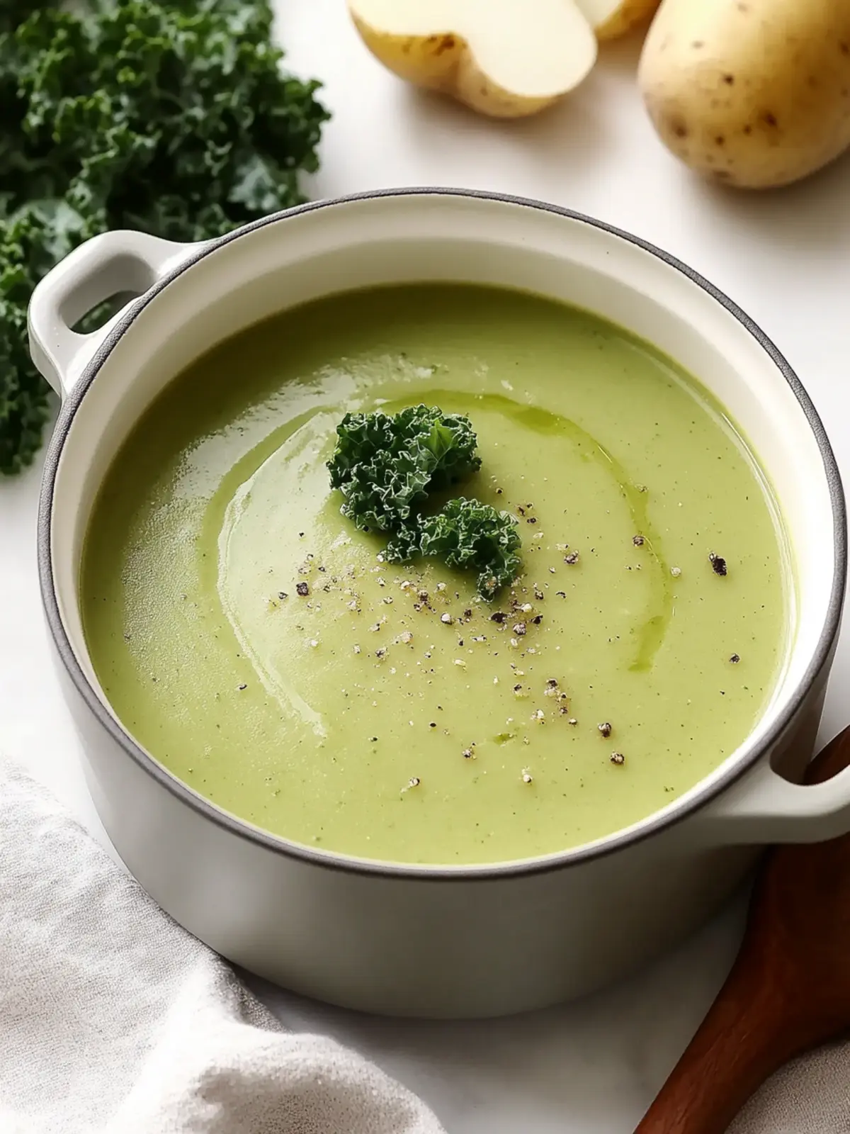 Creamy Potato Kale Soup
