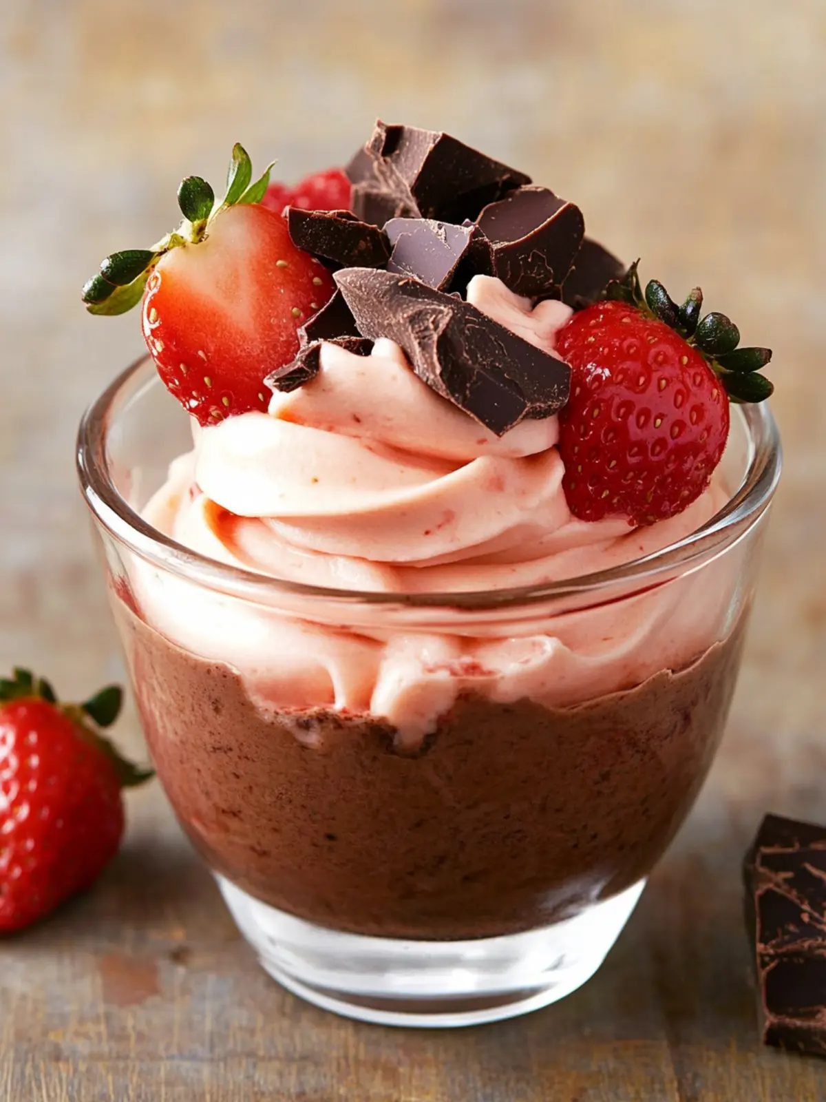 Chocolate-Covered Strawberry Mousse