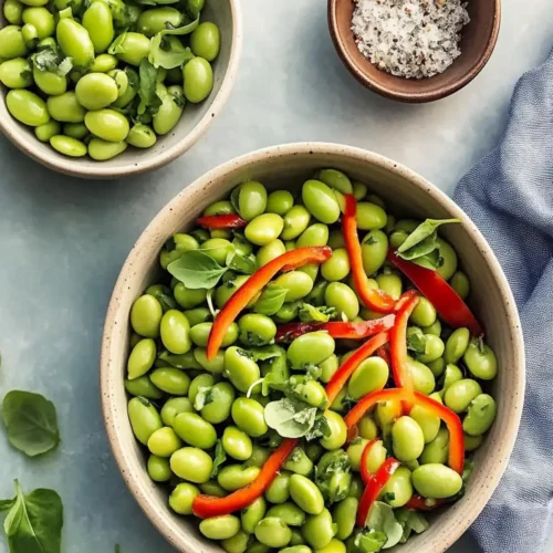 Quick Roasted Edamame Salad
