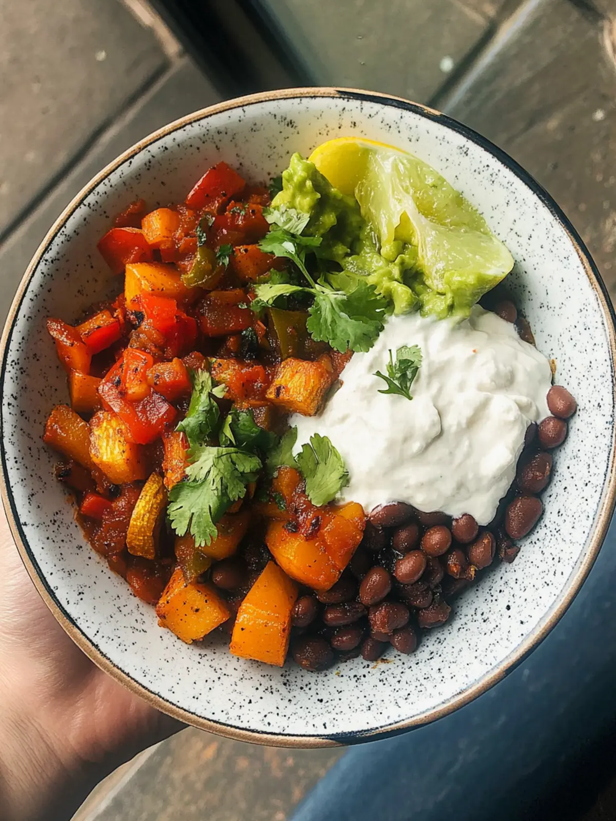 Roasted Veggie & Black Bean Bowl recipe