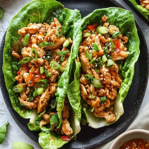 asian chicken lettuce wraps