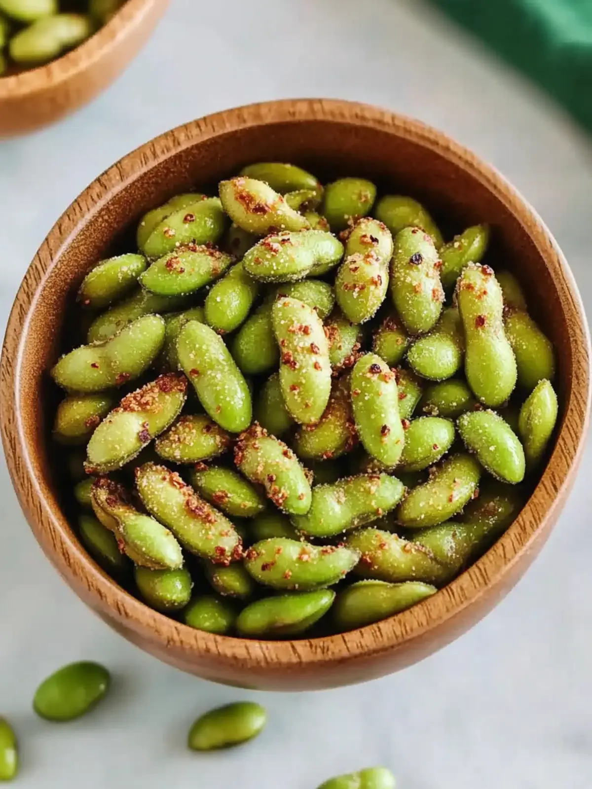 Crunchy Air Fryer Roasted Edamame