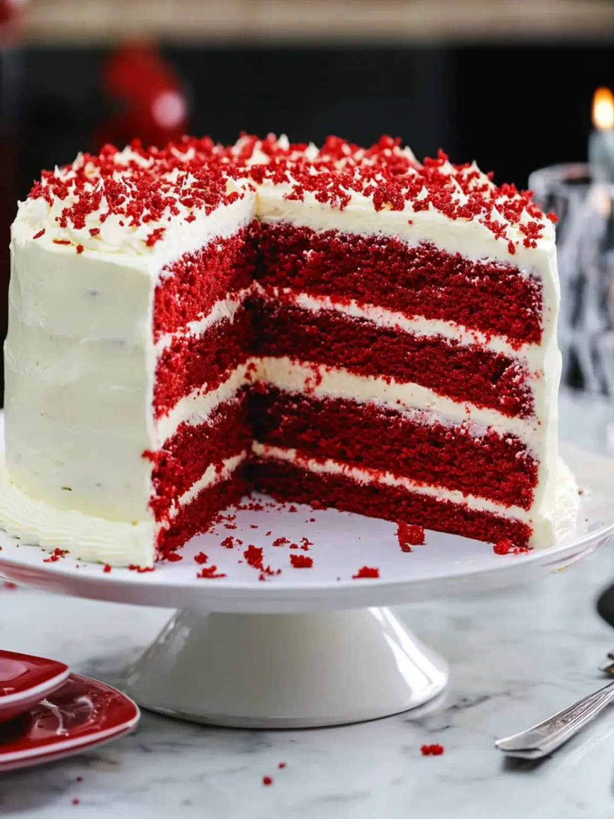 Classic Red Velvet Layer Cake with Cream Cheese Frosting