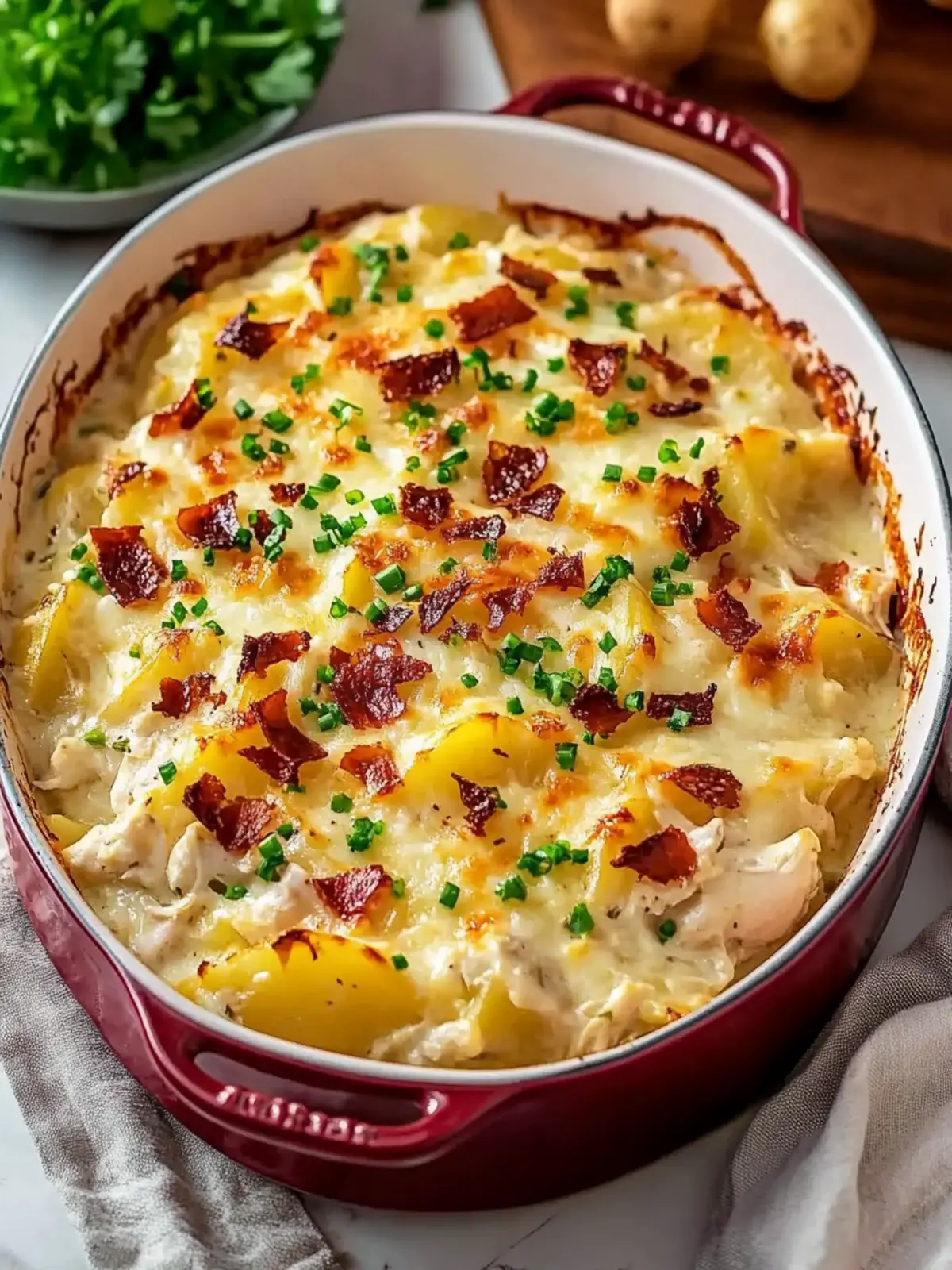 Chicken and Potato Casserole with Cream of Chicken Soup