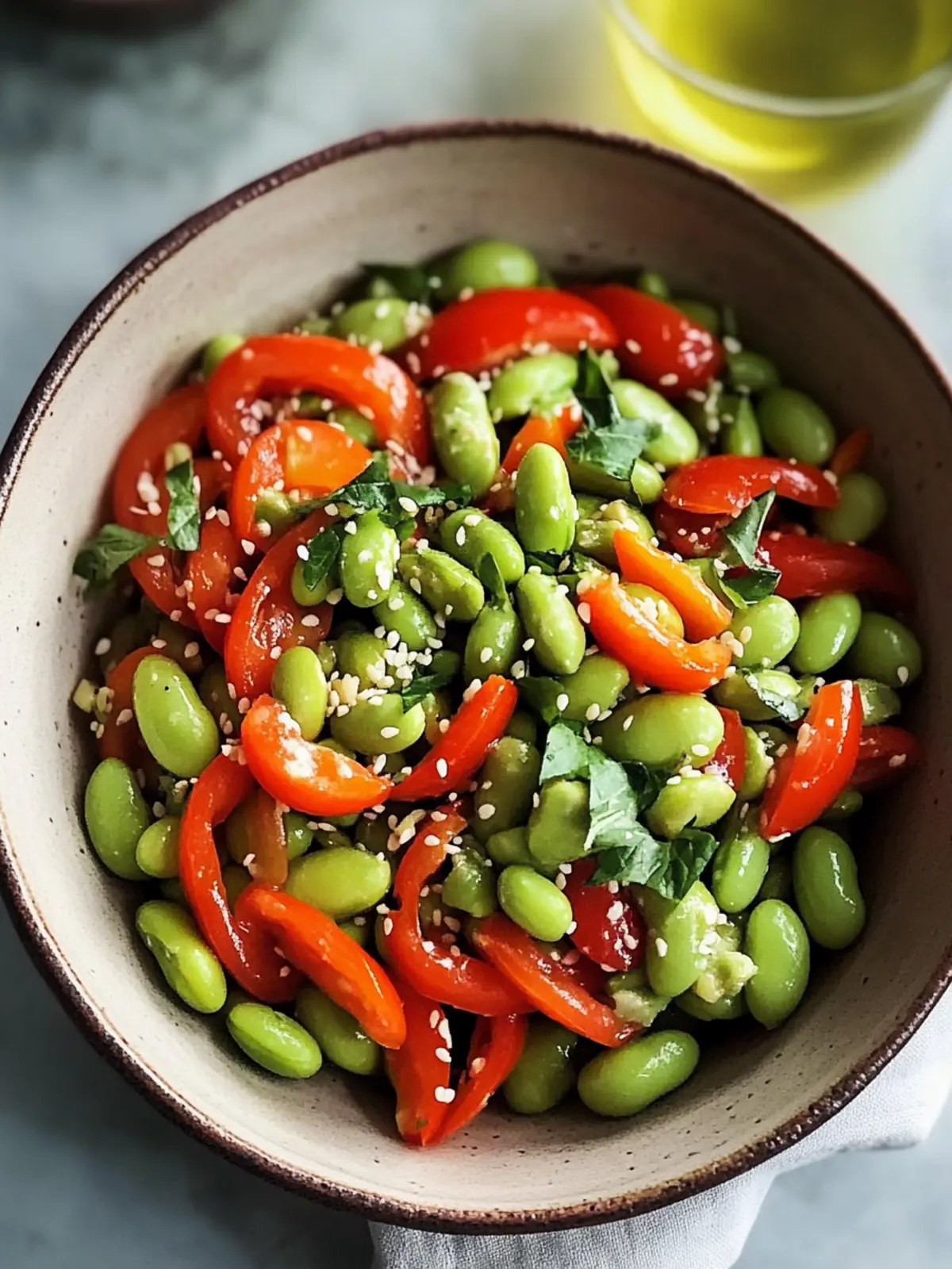 Quick Roasted Edamame Salad