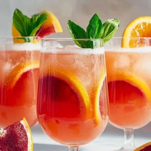 Blood Orange Mocktail Spritzer