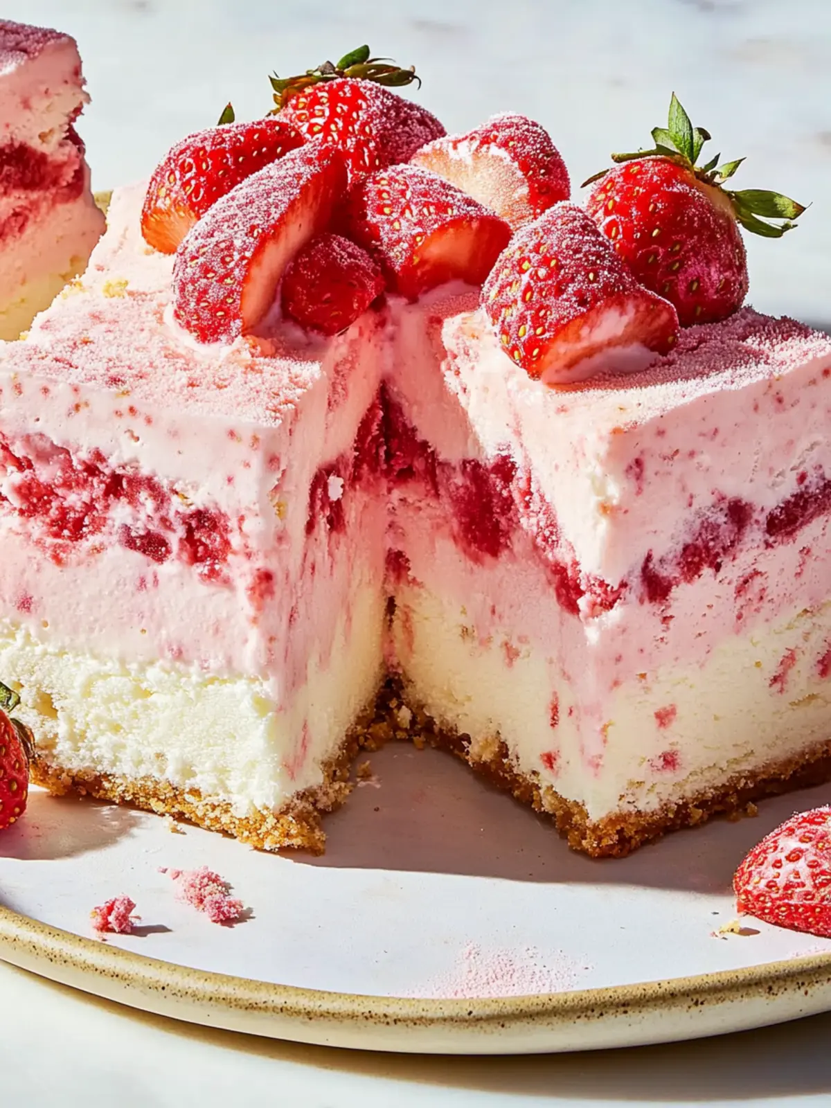 Strawberry Shortcake Ice Cream Cake