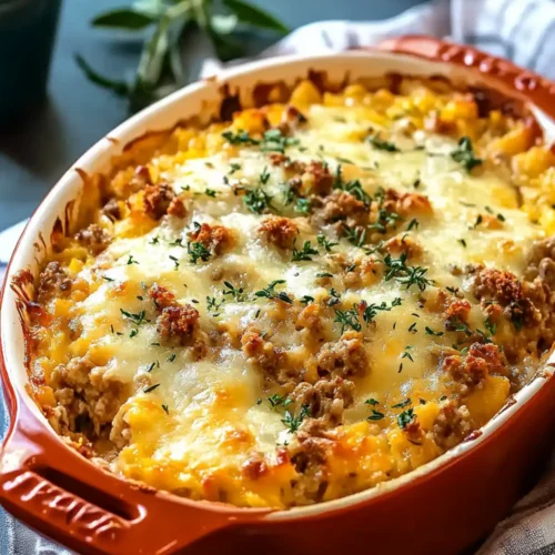 Low Carb Ground Turkey Casserole