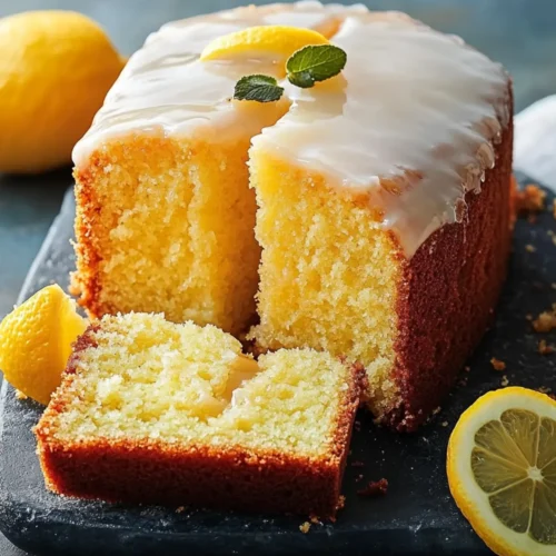 Glazed Lemon Olive Oil Pound Cake