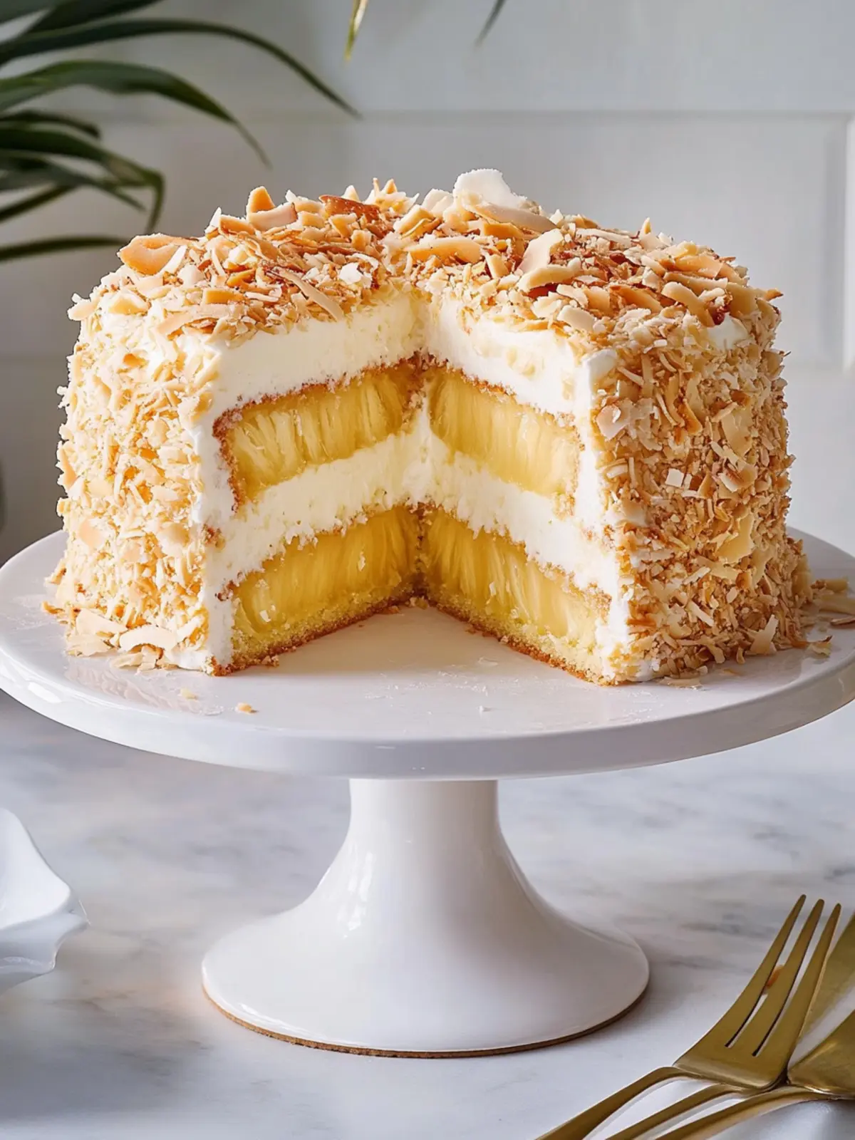 Pineapple Coconut Cake
