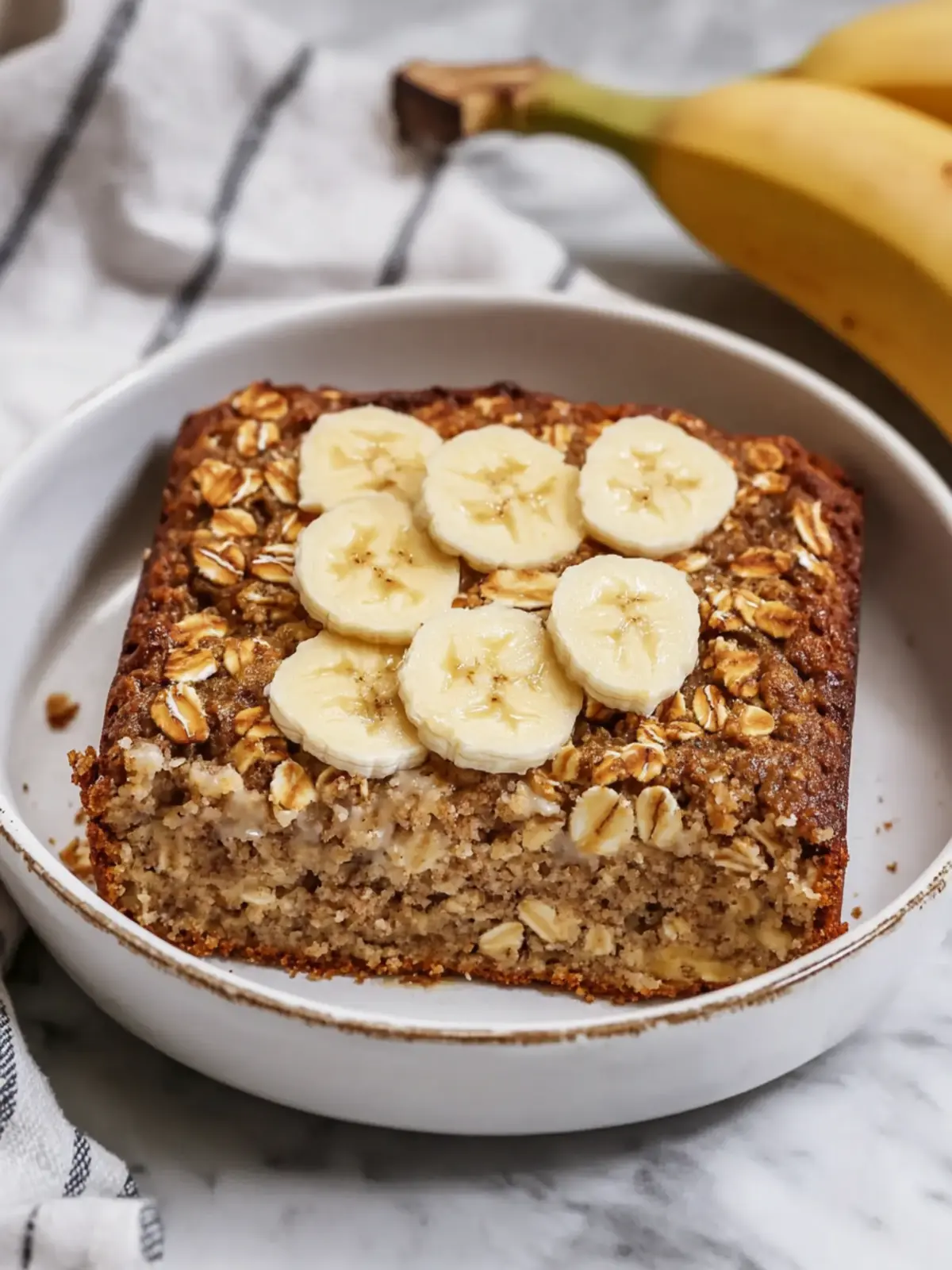 Banana Bread Baked Oatmeal